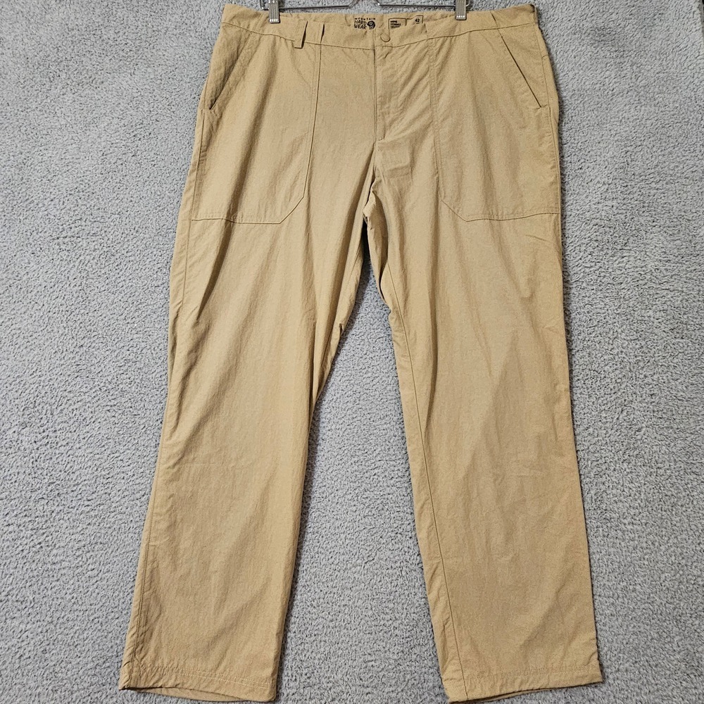 Mountain HardWear Stryder Pants‎ Men's Size 42/30 Tan Stretch Hiking Pockets